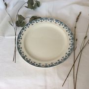 Round dish Terre de Fer navy blue L G model Doullens