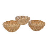 Set of 3 vintage glass bowls