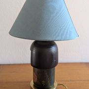 Vintage handcrafted lamp with Japanese Gunma Kokeshi doll (signed Sansaku Se