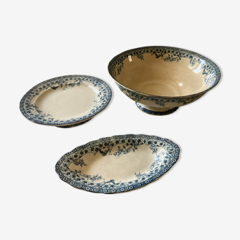 Series of 3 dishes Iron Earth