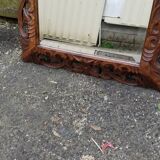 Mirror bevelled wooden frame - 93x75cm
