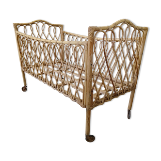 Rattan cot