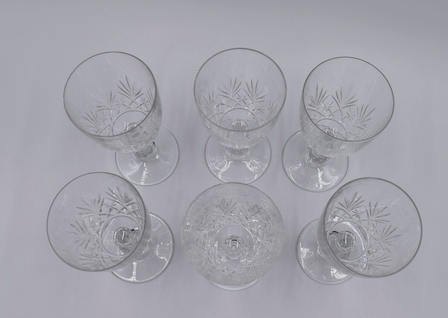 6 Saint Louis crystal water glasses Massenet model