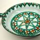 Large frying pan, casserole, signed enamelled ceramic by Humbert Pittari Vallauris.