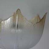 Lamp "space age". glass reflector, metal base. Circa 1970