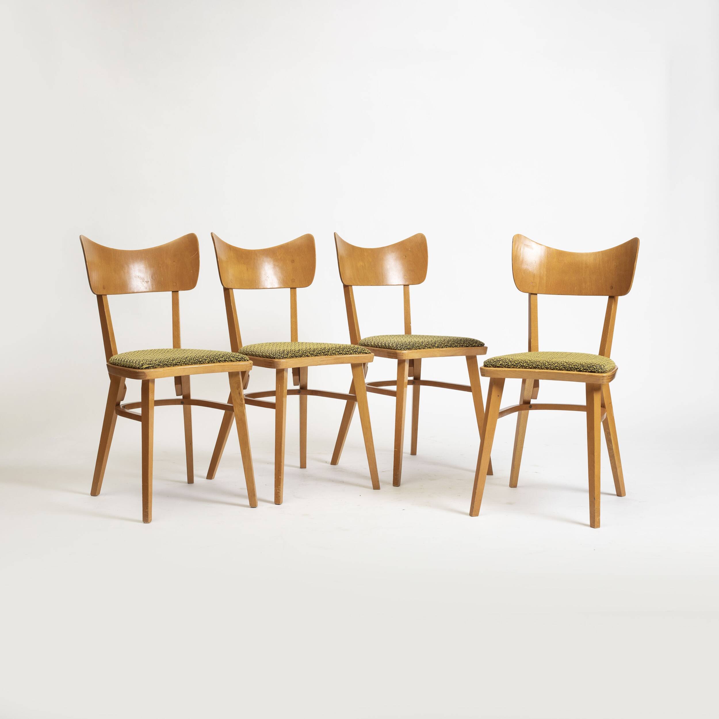 Set of 4 mid-century dining chairs from Cesky Nabytek, Czechoslovakia, 1960