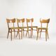 Set of 4 mid-century dining chairs from Cesky Nabytek, Czechoslovakia, 1960