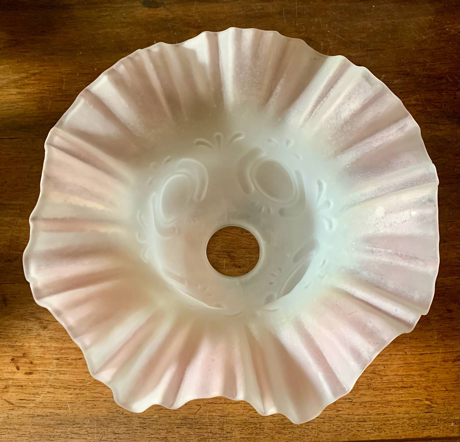 Large glass pendant light