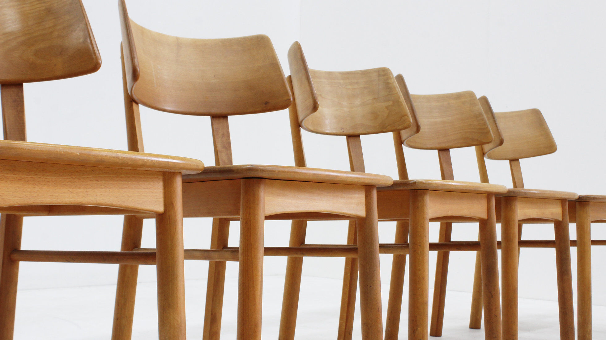 Vintage Danish mid-century dining chairs set of 6