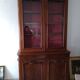 Mahogany glass bookcase