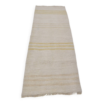 Tapis kilim en chanvre fait main vintage petit Sku3984