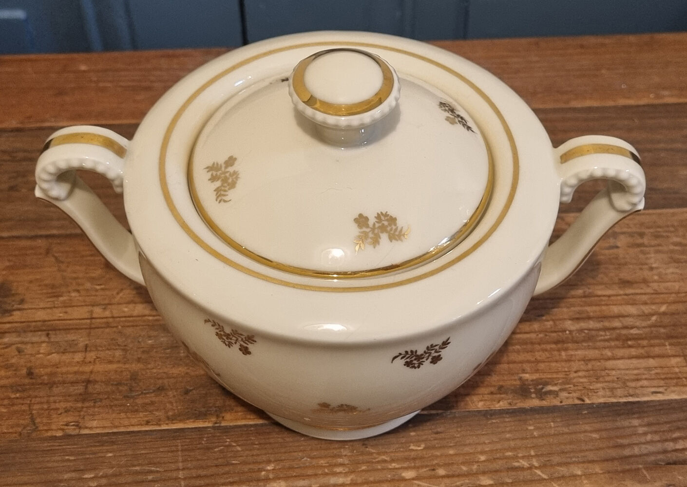 Service complet à café, moka, Alfred Lanternier, porcelaine de Limoges, vintage, pour 10 personnes.