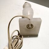 Pied de lampe en albâtre années 50