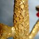 Candle holder in gilded bronze and resin by Richard Lauret for Fondica. France 1990s