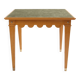 Maxime Old game table oak brass green suede around 1940
