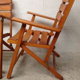 Teak folding chairs
