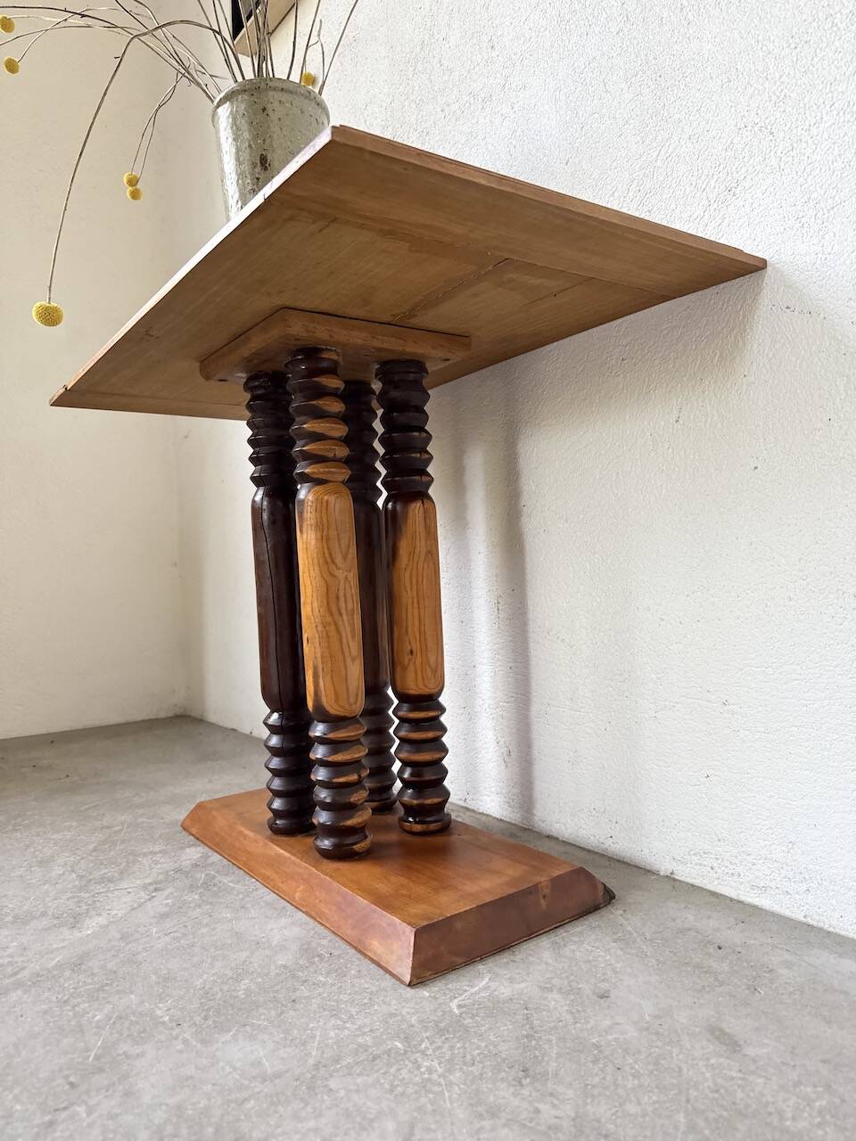 Dudouyt Courtray oak art deco console table