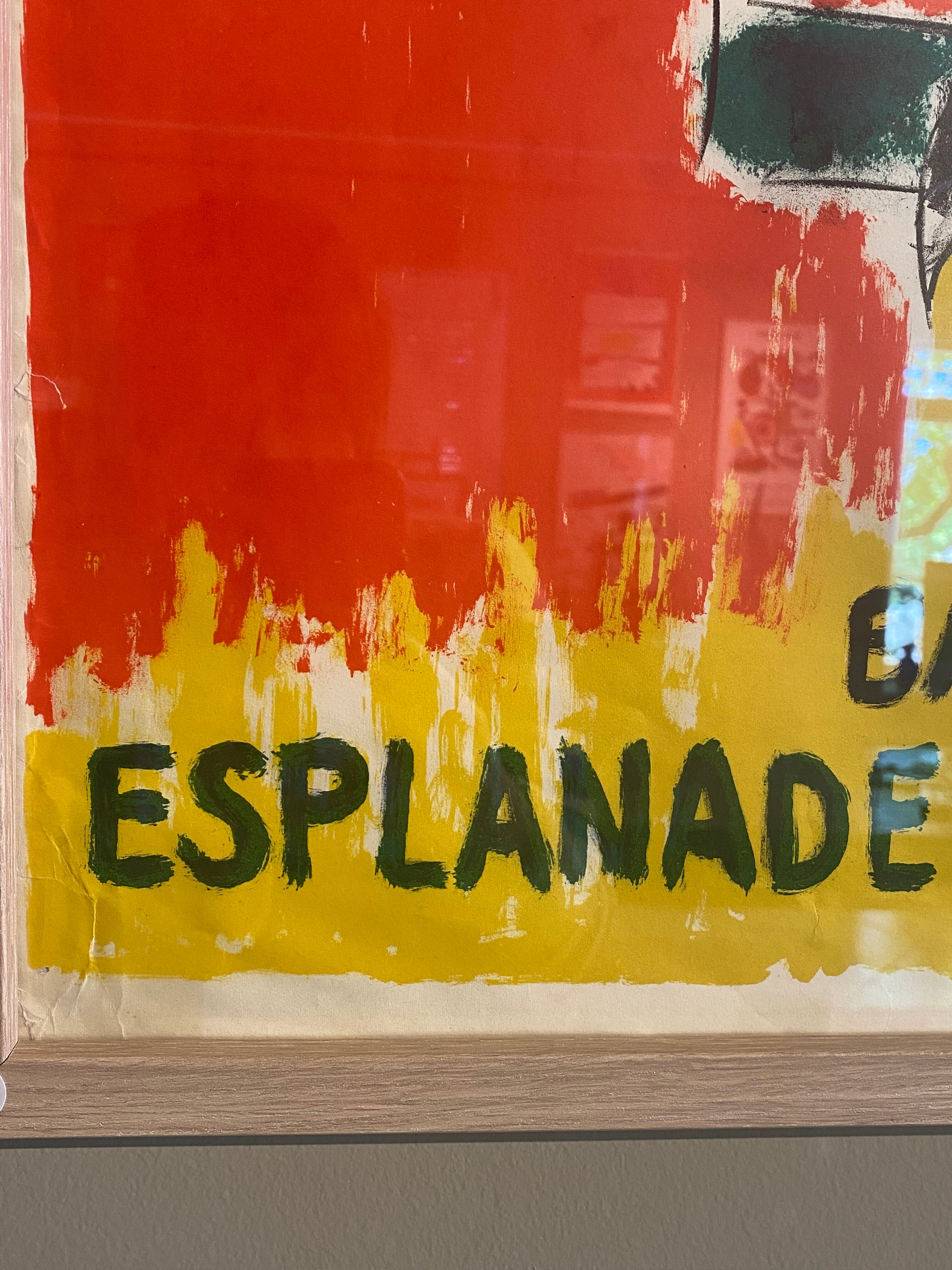 Old poster lithograph Bernard Lorjou