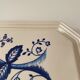 Vintage Cake Plate, Pie Plate, Serving Plate, Blue Beige, Ceramic Herbolzheim,