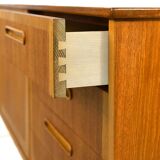 Teak and oak modernism sideboard