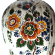 Vintage Delft Porcelain White Floral Vase