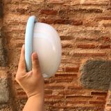 Wall or ceiling light in metal and glass