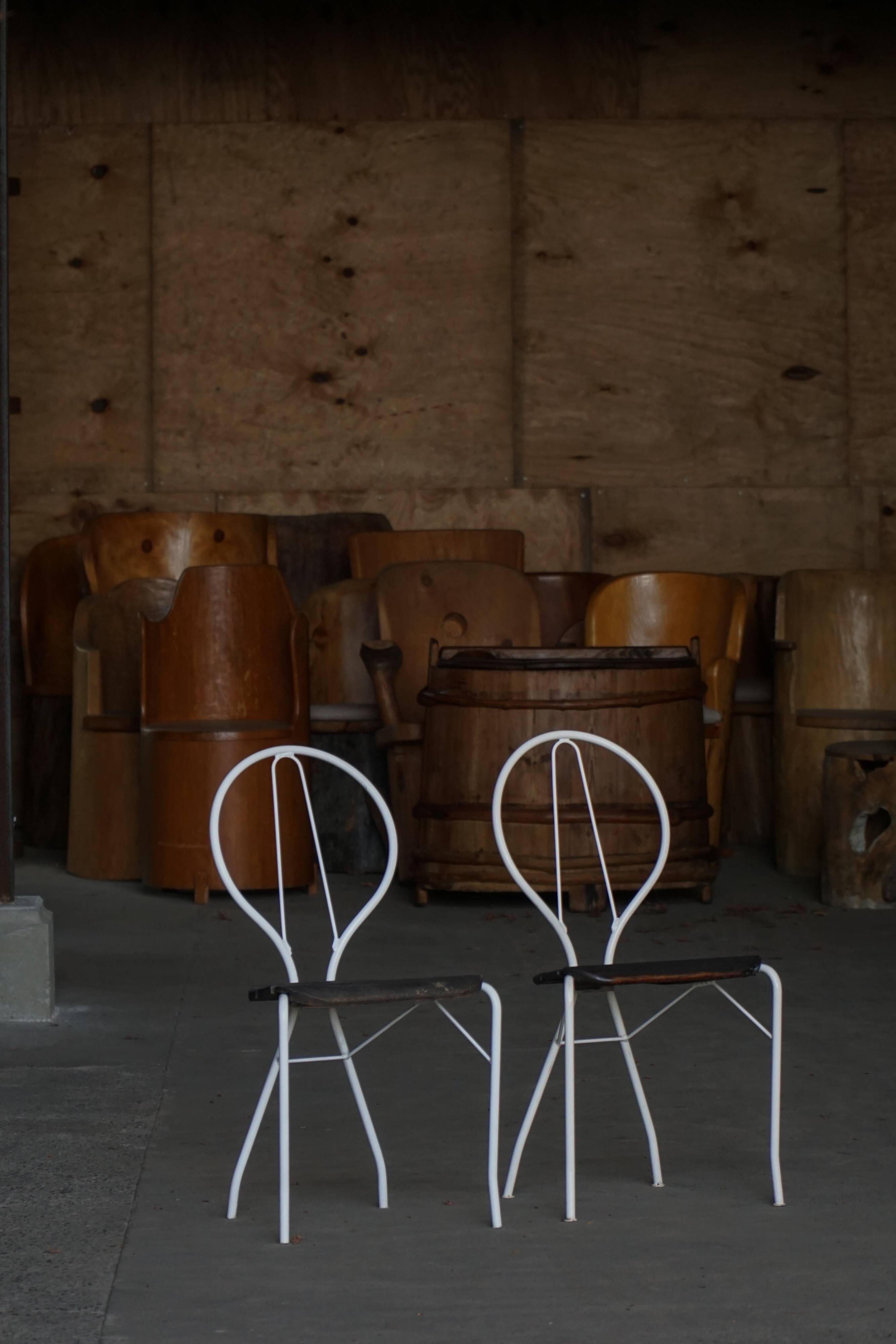 Pair of vintage garden chairs by Tore Ahlsén "Pia", modern Swedish, Gärsnäs, 1990.