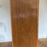Armoire bois et rotin 1950