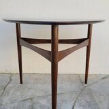Scandinavian teak tripod coffee table 1960s