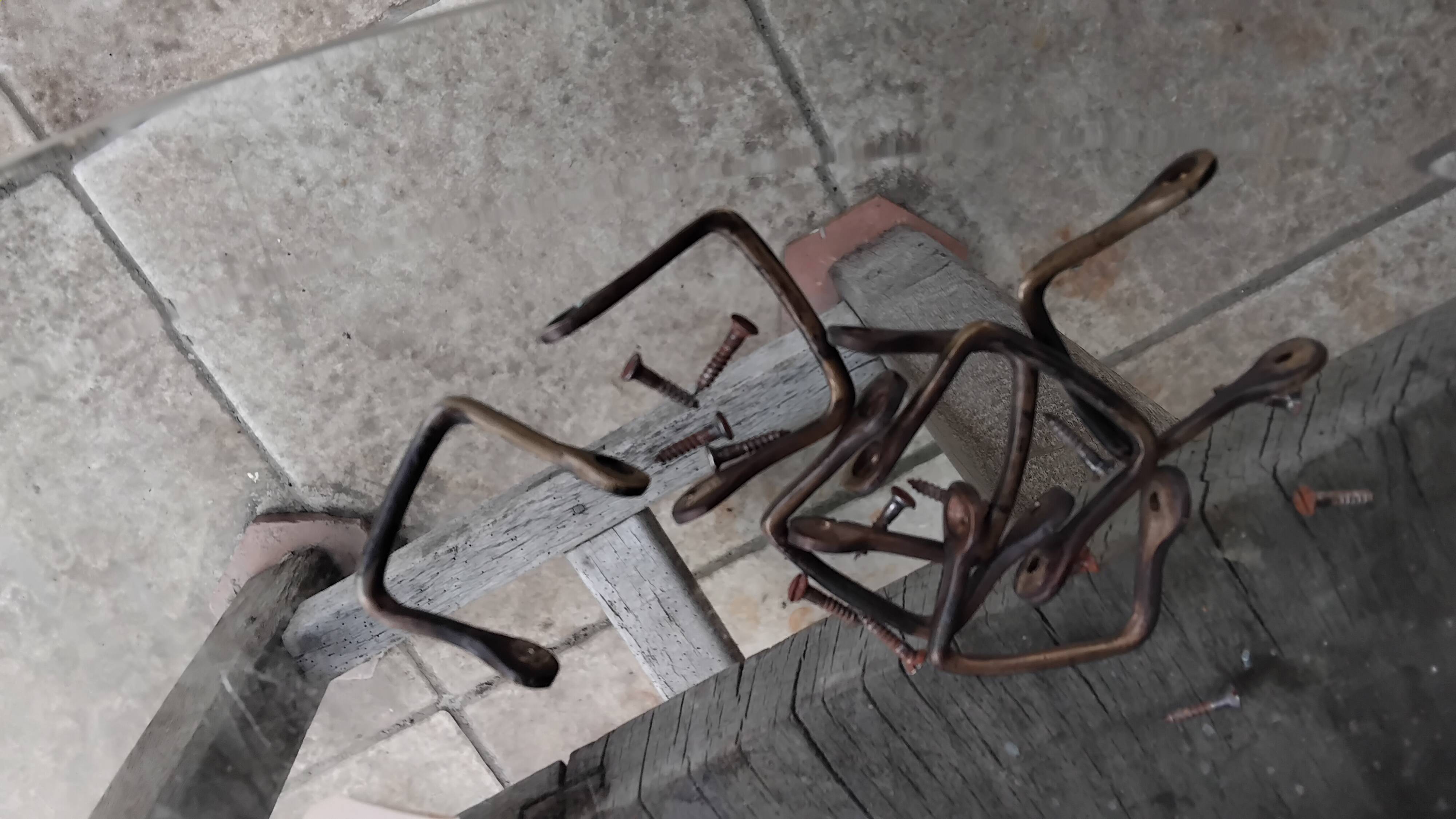 Vintage leather folding safari chairs