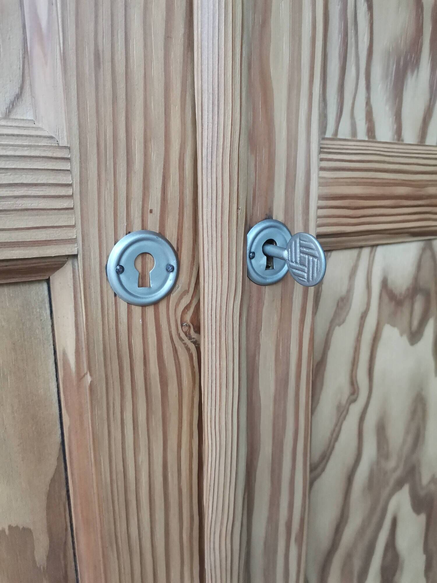 Parisian wardrobe in pitch pine