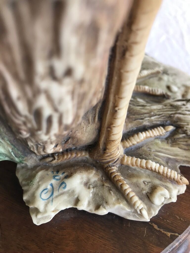 Herons lamp, capodimonte G.Armani 1960/70