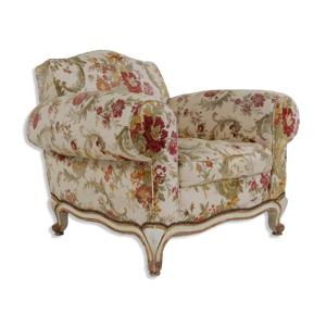 Fauteuil en tissu floral,