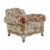 Fauteuil en tissu floral, France années 1950