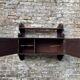 Antique mahogany wall cabinet/shelf