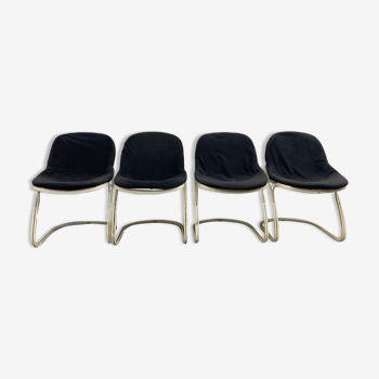 Set of 4 Sabrina chairs by Gastone Rinaldi for Thema 1970