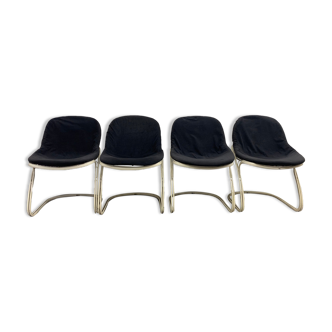 Set de 4 chaises Sabrina par Gastone Rinaldi pour Thema 1970
