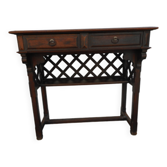 Antique console serving table