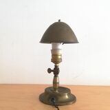 World War 2 WWII portable adjustable brass table lamp 1940s