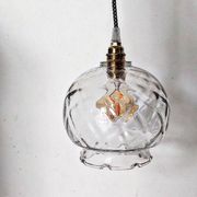Vintage transparent portable lamp