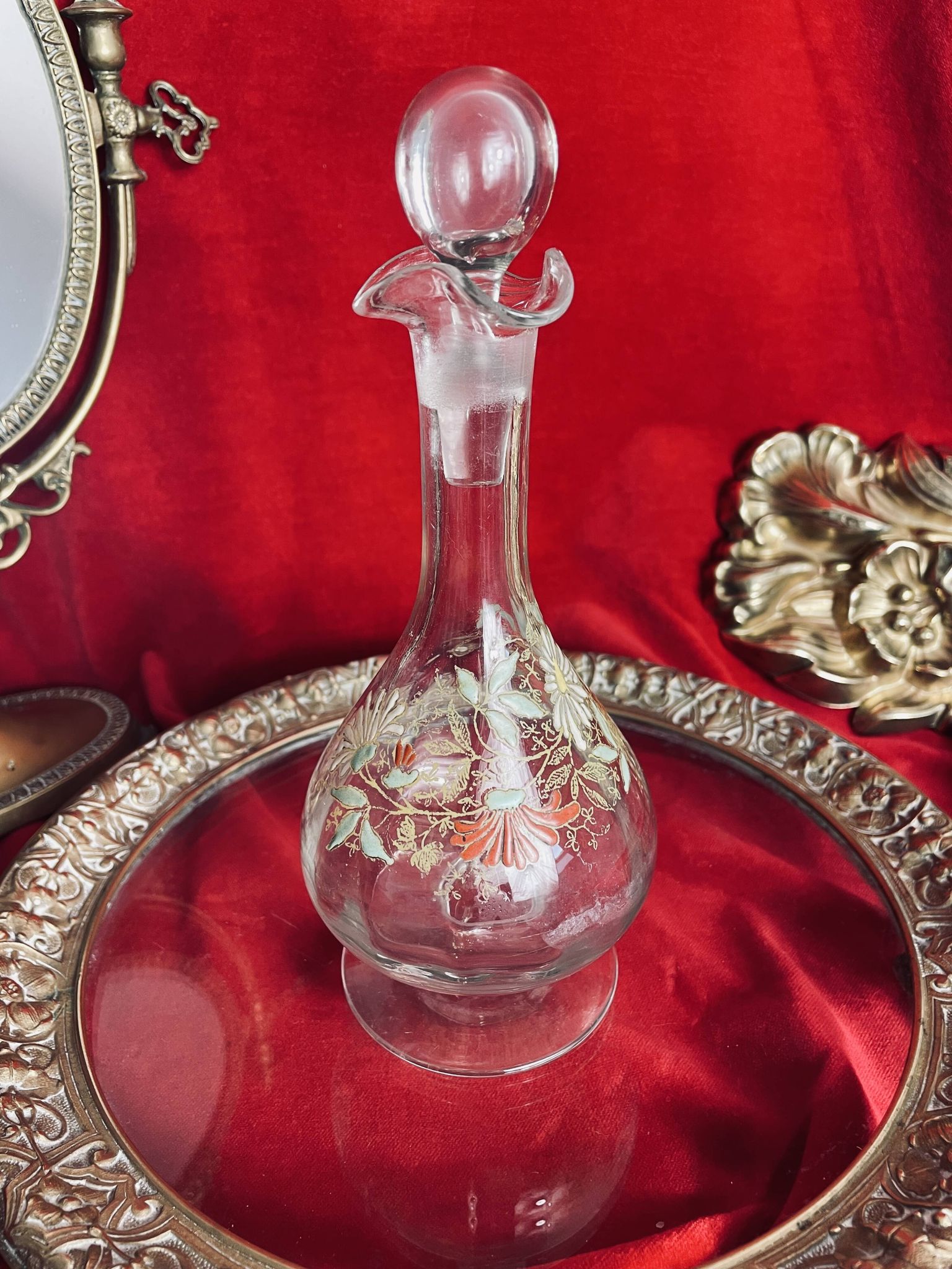Old Legras Art Nouveau carafe