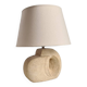 Lampe sculpture de style Albert Tormos en pierre blanche / années 60 / art / travail artisanal / Mid-Century / france / XXème siècle