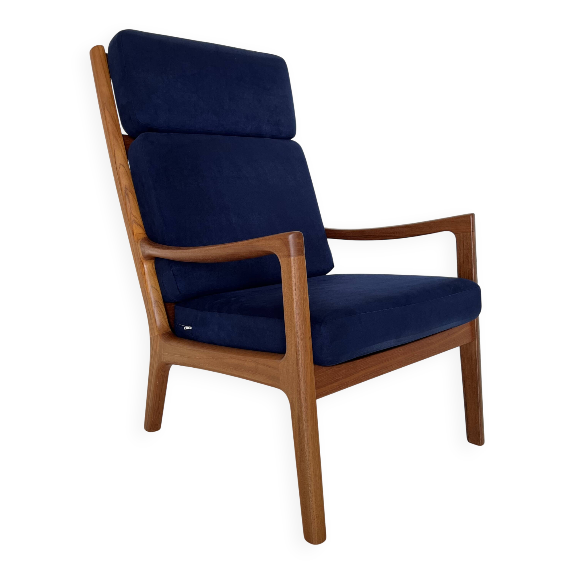 Mid-Century Modern Teak Senator Chair by Ole Wanscher for Poul Jeppesen,
