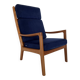 Mid-Century Modern Teak Senator Chair by Ole Wanscher for Poul Jeppesen,