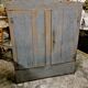 cabinet folk art wood painted original, around 1900