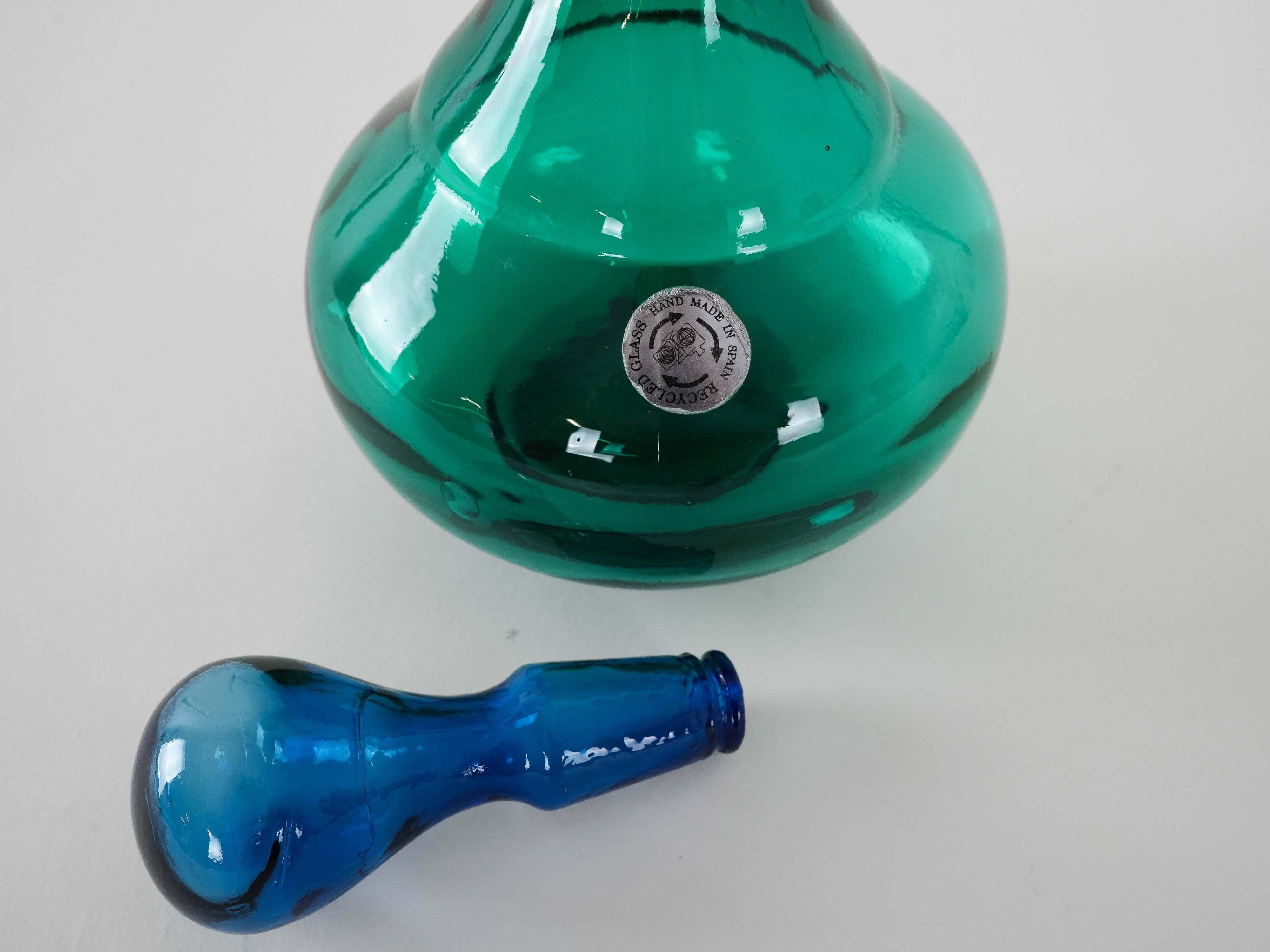 Glass carafe, Spanish design, 1990s, production: Spain