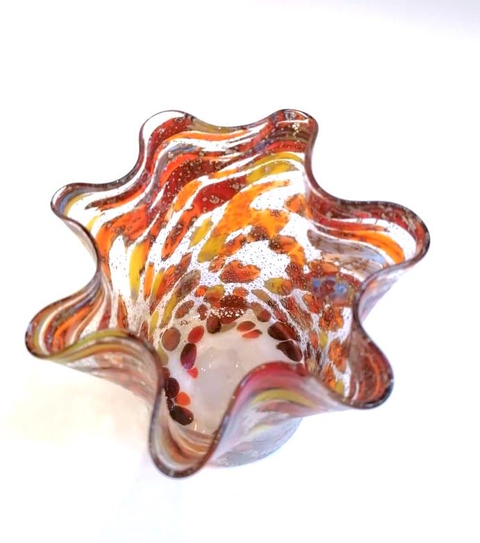 Murano Fazzoletto vase or handkerchief