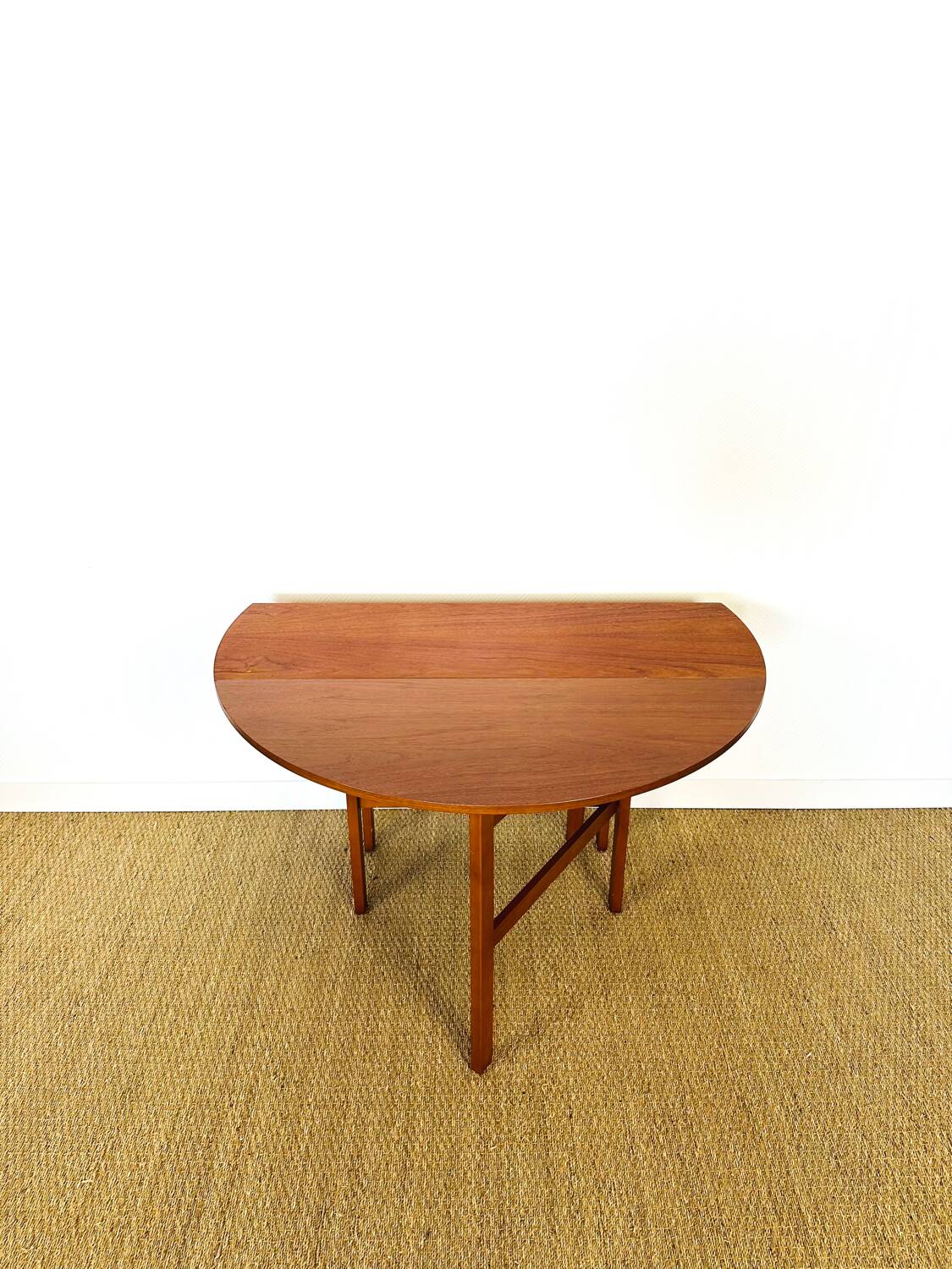 Scandinavian teak folding dining table