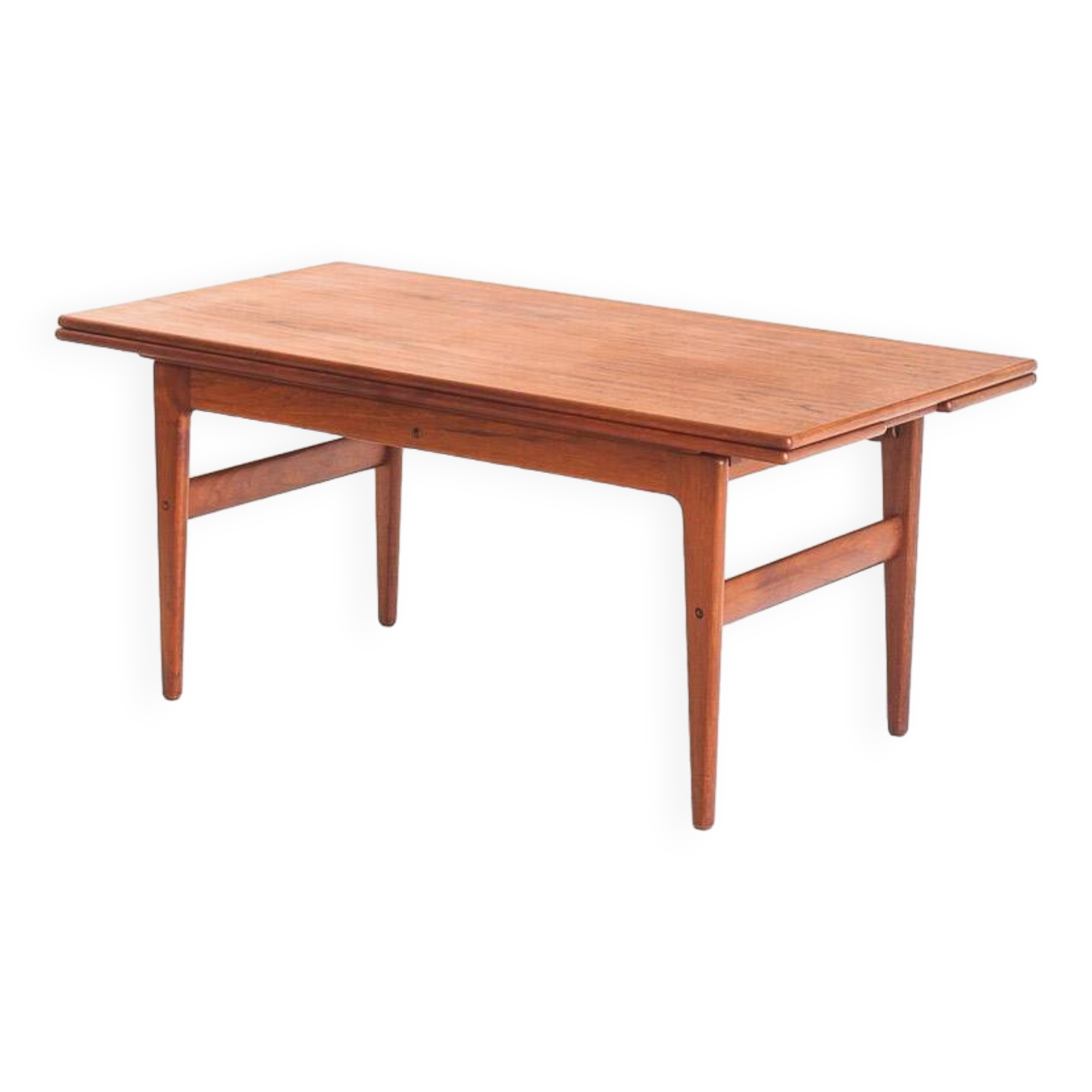 Vintage "Elevator" teak table Designed by Kai Kristiansen for VMMobler. Denmark, 1960s