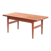Table en teck "Elevator" vintage conçue par Kai Kristiansen pour VMMobler. Danemark, années 1960.